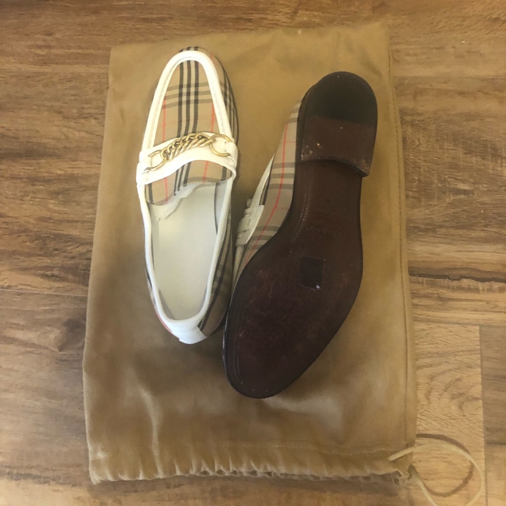 Authentic Burberry plaid loafers. New in box never worn. Just tried on. Msrp$620